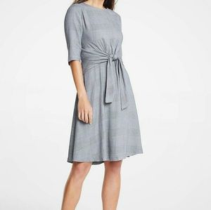 Ann Taylor Plaid Tie Waist Dress (NWT)